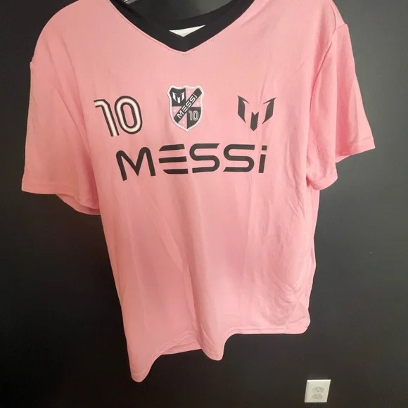 Pink Messi Graphic T-Shirt - Picture 1 of 3